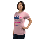 I am 100% free of breast cancer! freedom T-shirt 