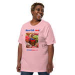 Unisex Front-and-Back Healthy Food T-shirt - Nourish me! - gummy bears 