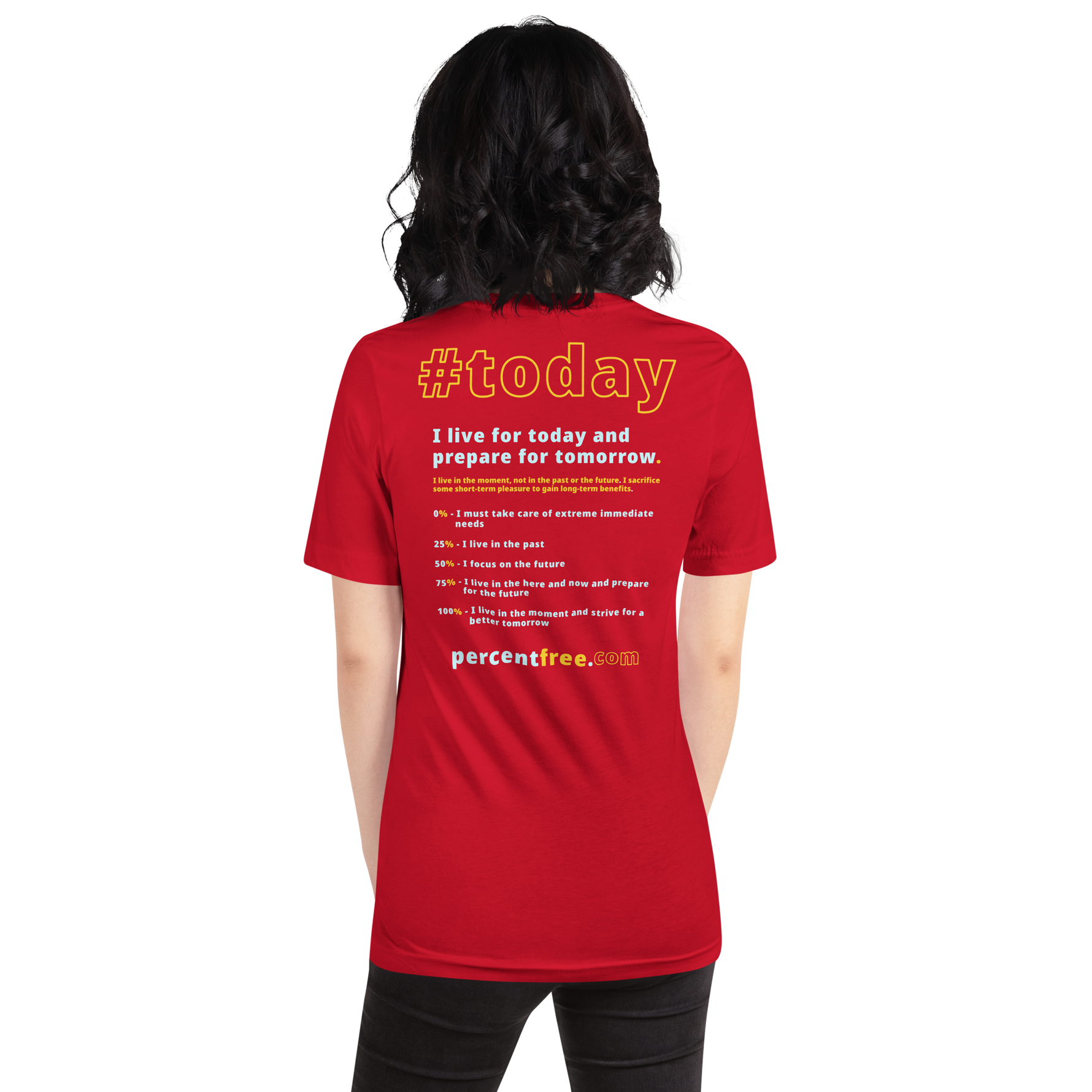 Unisex Front-and-Back Today T-shirt - Today me! - cassowary - 