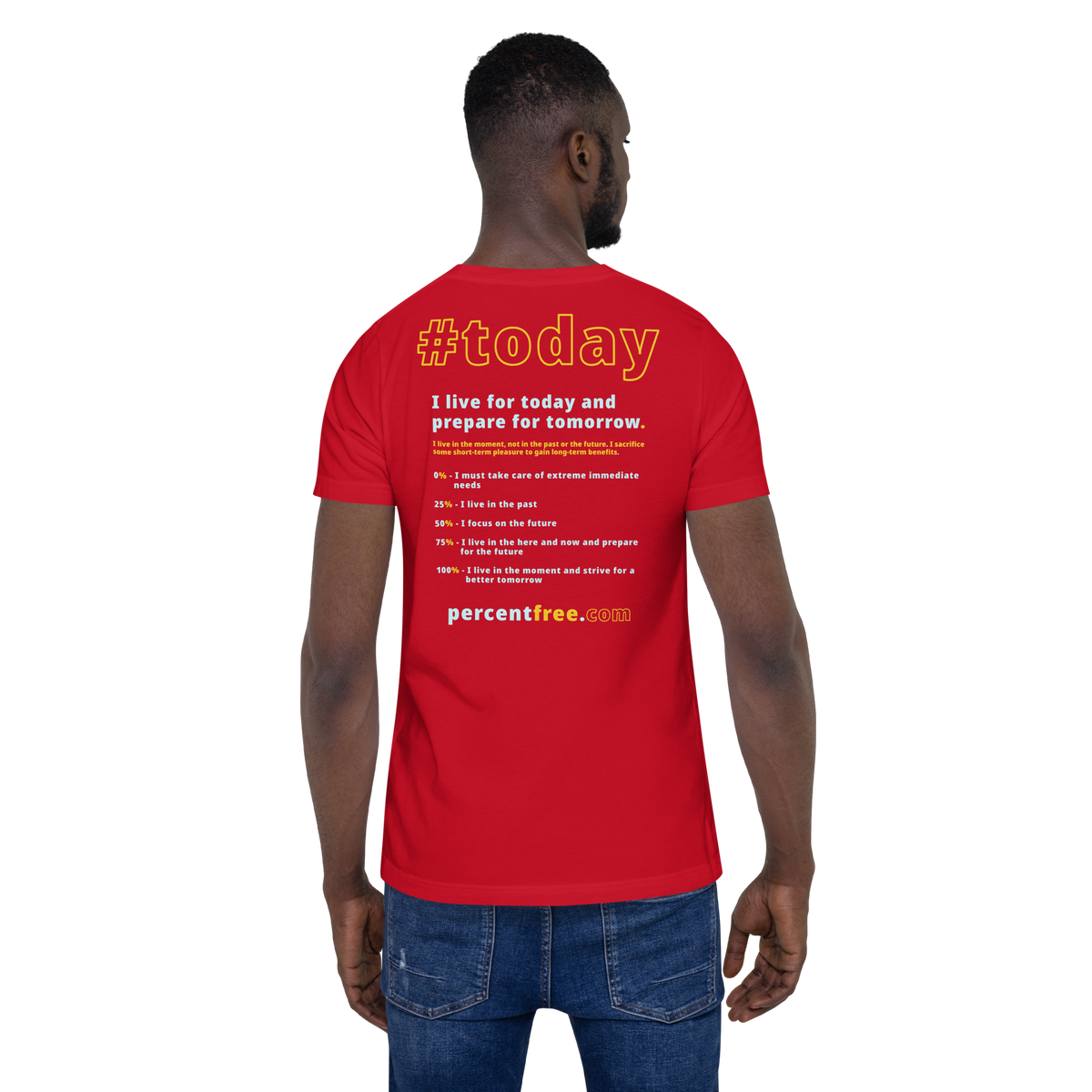 Unisex Front-and-Back Today T-shirt - Today me! - cassowary - 