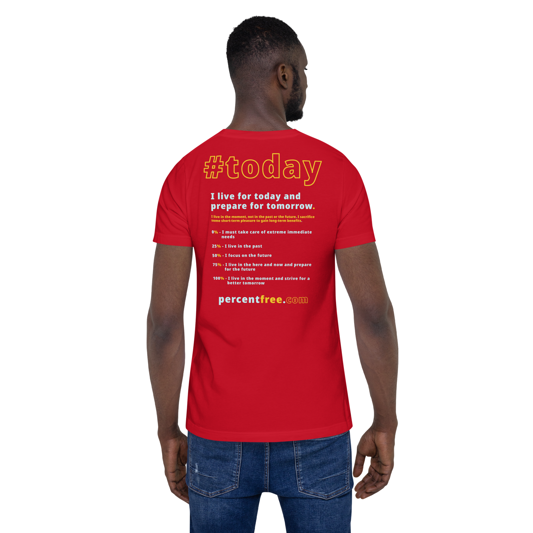 Unisex Front-and-Back Today T-shirt - Today me! - cassowary - 