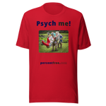Unisex Psychology T-shirt - Psych me! - rhinoceros artwork made of recycled materials 