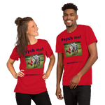Unisex Psychology T-shirt - Psych me! - rhinoceros artwork made of recycled materials 