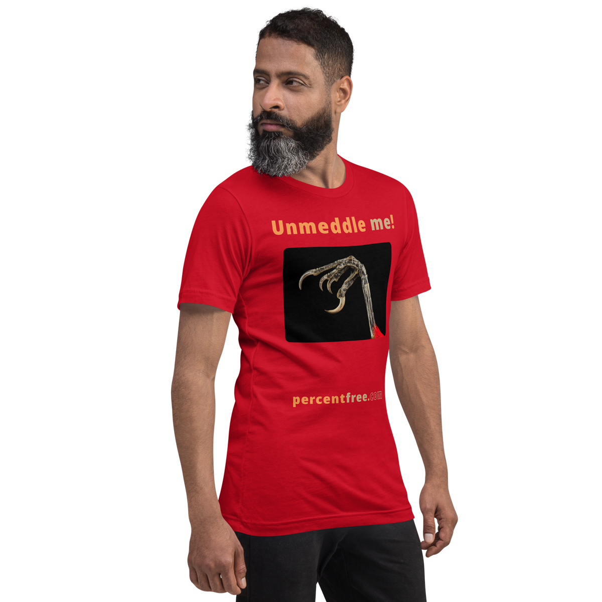 Unmeddle me! - scarlet tanager claw - unisex freedom T-shirt 