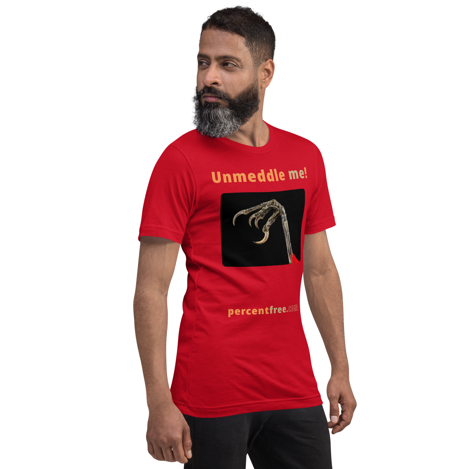 Unmeddle me! - scarlet tanager claw - unisex freedom T-shirt 