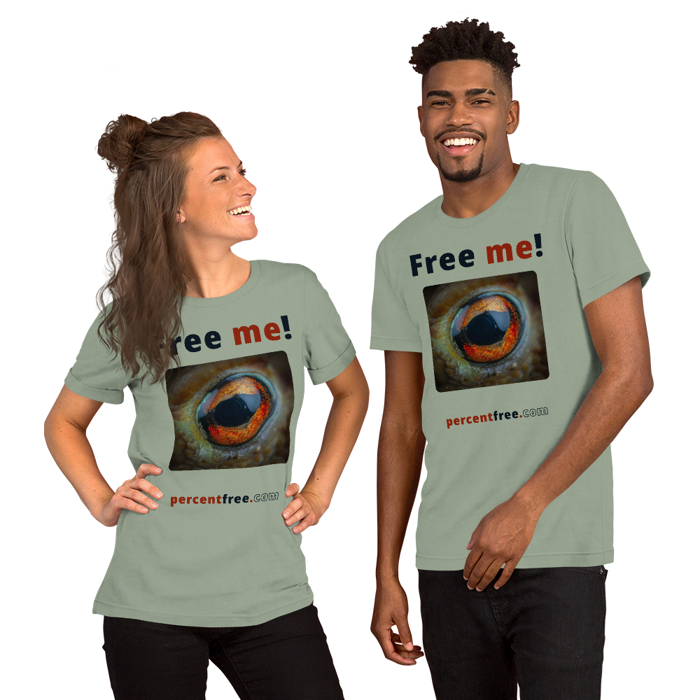 Free me! - frog eye - Unisex Freedom T-shirt 