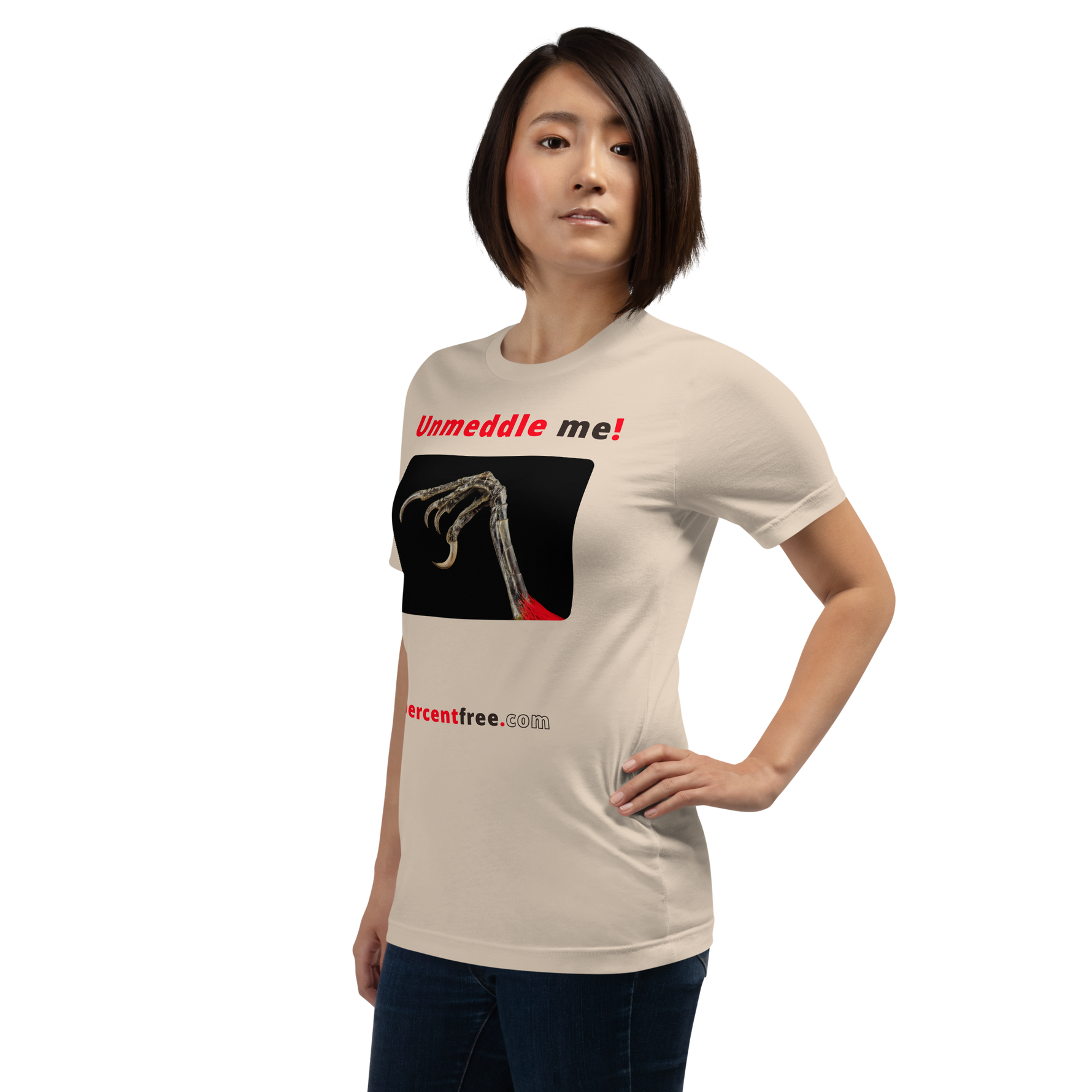 Unmeddle me! - scarlet tanager claw - unisex freedom T-shirt 