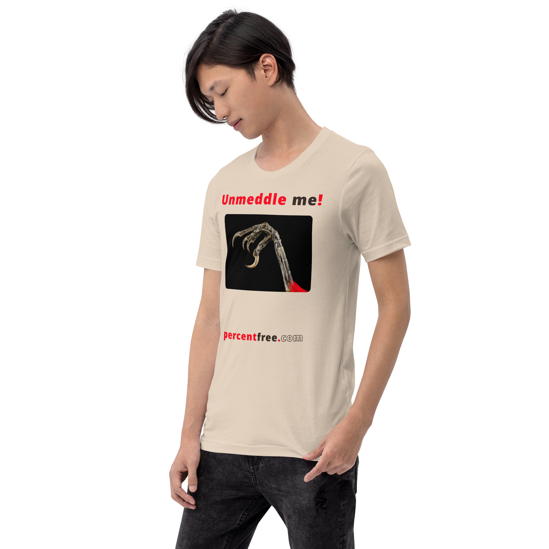 Unmeddle me! - scarlet tanager claw - unisex freedom T-shirt 