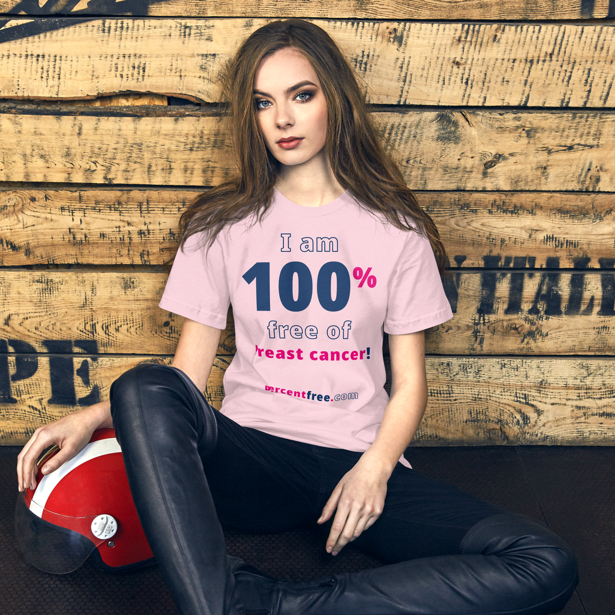 I am 100% free of breast cancer! freedom T-shirt 