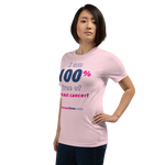 I am 100% free of breast cancer! freedom T-shirt 