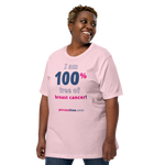 I am 100% free of breast cancer! freedom T-shirt 