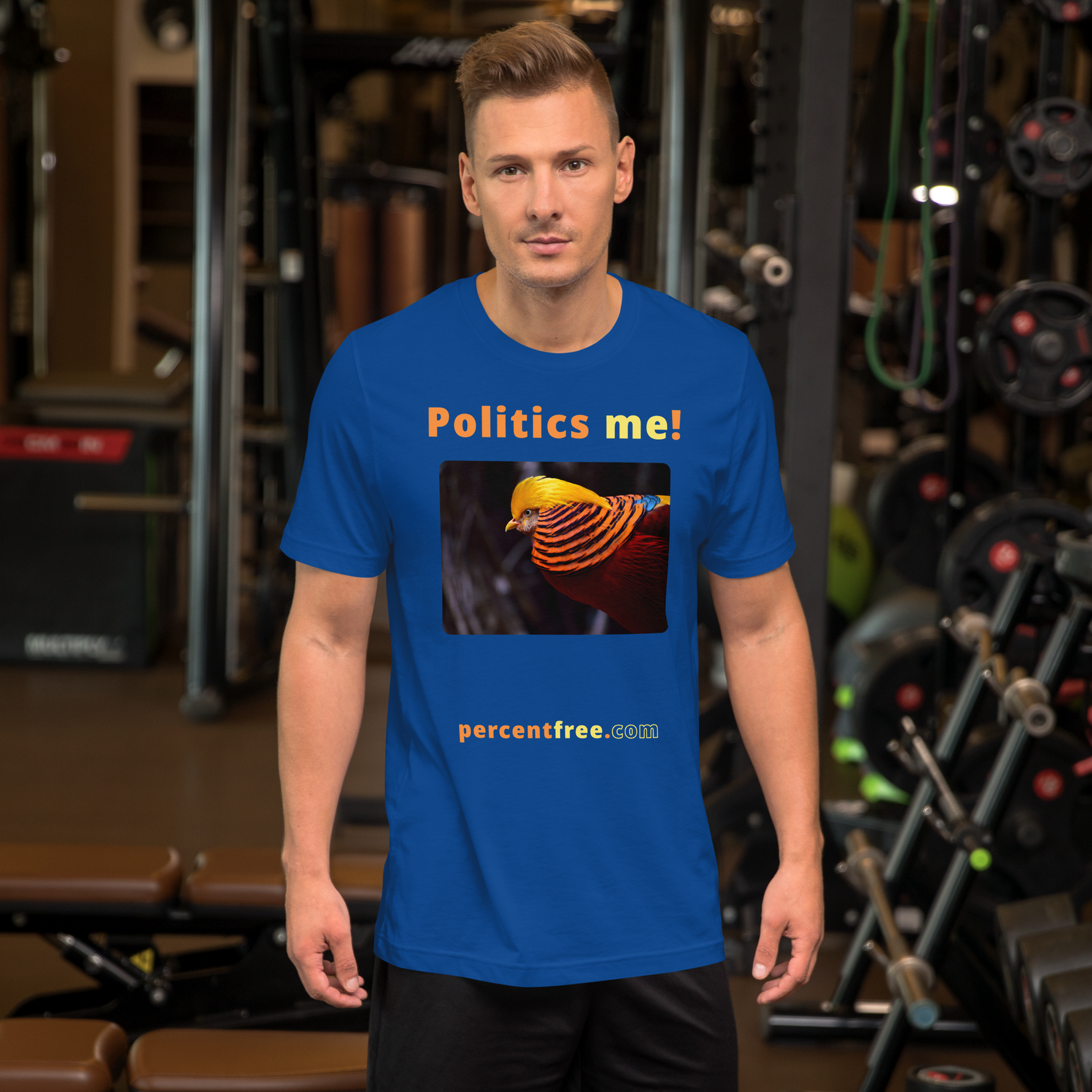 Politics me! - golden pheasant - unisex freedom T-shirt 