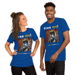 Free me! - red-tailed monkey in a cage - Unisex Freedom T-shirt 