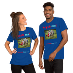 Unisex Psychology T-shirt - Psych me! - rhinoceros artwork made of recycled materials 