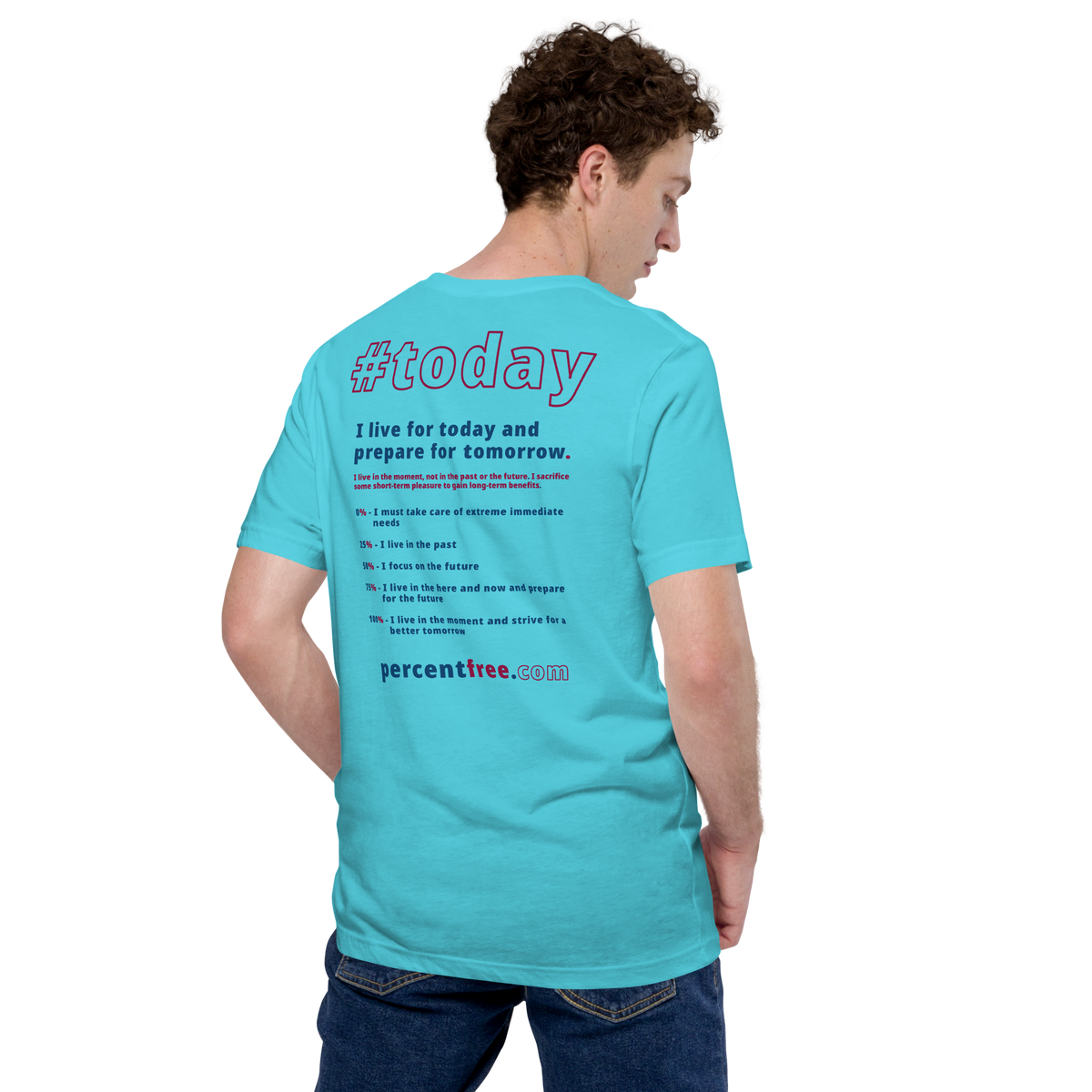 Unisex Front-and-Back Today T-shirt - Today me! - cassowary - 