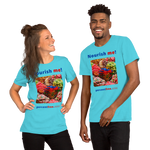 Unisex Front-and-Back Healthy Food T-shirt - Nourish me! - gummy bears 