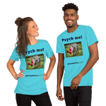 Unisex Psychology T-shirt - Psych me! - rhinoceros artwork made of recycled materials 