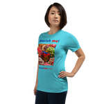 Unisex Front-and-Back Healthy Food T-shirt - Nourish me! - gummy bears 