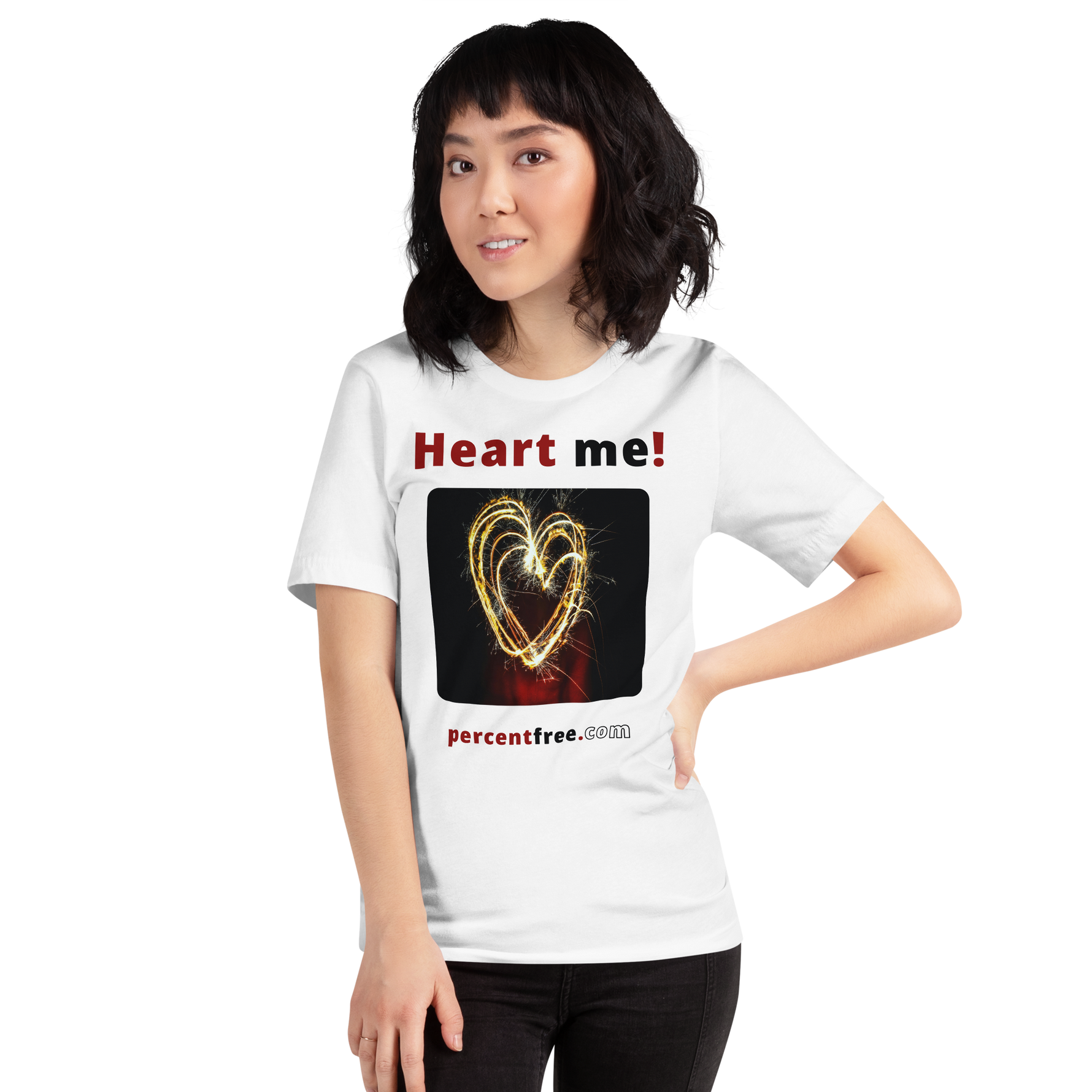 Heart me! sparkler heart freedom T-shirt 