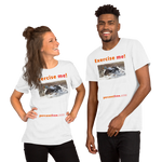 Exercise me! - king eider taking off - unisex freedom T-shirt 