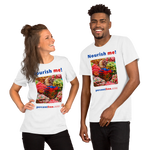 Unisex Front-and-Back Healthy Food T-shirt - Nourish me! - gummy bears 