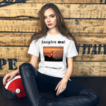 Inspire me! - Alpine ibex viewing a sunset - Unisex Inspiration T-shirt 
