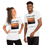 Inspire me! - Alpine ibex viewing a sunset - Unisex Inspiration T-shirt 