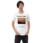 Inspire me! - Alpine ibex viewing a sunset - Unisex Inspiration T-shirt 
