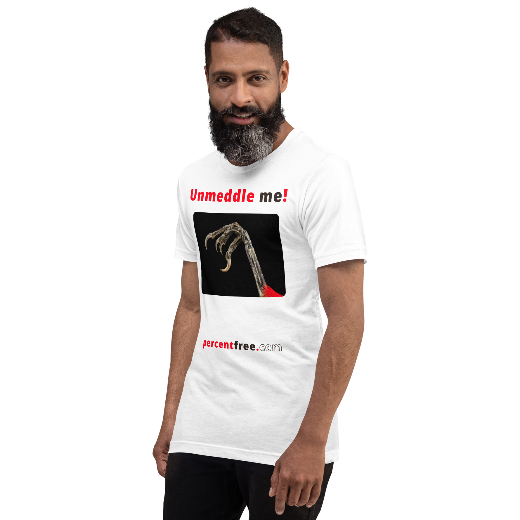 Unmeddle me! - scarlet tanager claw - unisex freedom T-shirt 