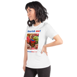Unisex Front-and-Back Healthy Food T-shirt - Nourish me! - gummy bears 