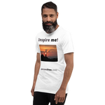 Inspire me! - Alpine ibex viewing a sunset - Unisex Inspiration T-shirt 