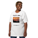 Inspire me! - Alpine ibex viewing a sunset - Unisex Inspiration T-shirt 