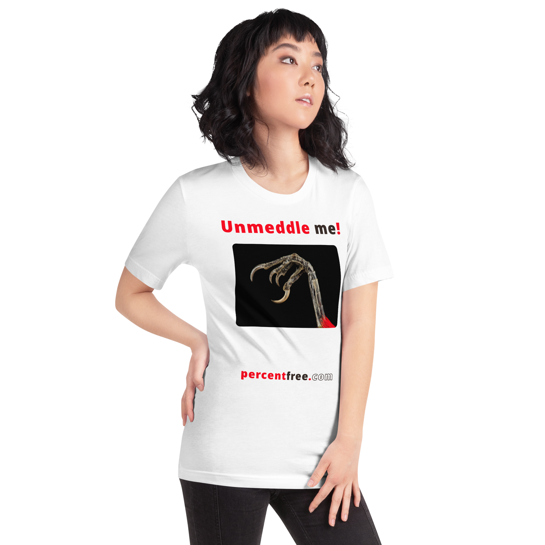 Unmeddle me! - scarlet tanager claw - unisex freedom T-shirt 