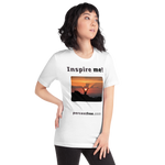 Inspire me! - Alpine ibex viewing a sunset - Unisex Inspiration T-shirt 