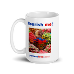 Healthy Food Coffee Mug - Nourish me! - gummy bears 
