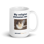 Faith Coffee Mug - My religion elevates me. - buff-breasted sandpiper 