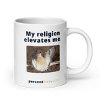 Faith Coffee Mug - My religion elevates me. - buff-breasted sandpiper 